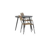 Pause Spisebord Rundt 90ø + Lindos Lenestol Venture Design Spisegruppe