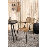 Pause Spisebord Rundt 90ø + Lindos Lenestol Venture Design Spisegruppe