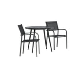 Break Spisebord Rundt 90ø + Santorini Armstol Venture Design Spisegruppe
