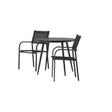Break Spisebord Rundt 90ø + Santorini Armstol Venture Design Spisegruppe