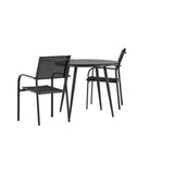 Break Spisebord Rundt 90ø + Santorini Armstol Venture Design Spisegruppe