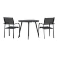 Break Spisebord Rundt 90ø + Santorini Armstol Venture Design Spisegruppe