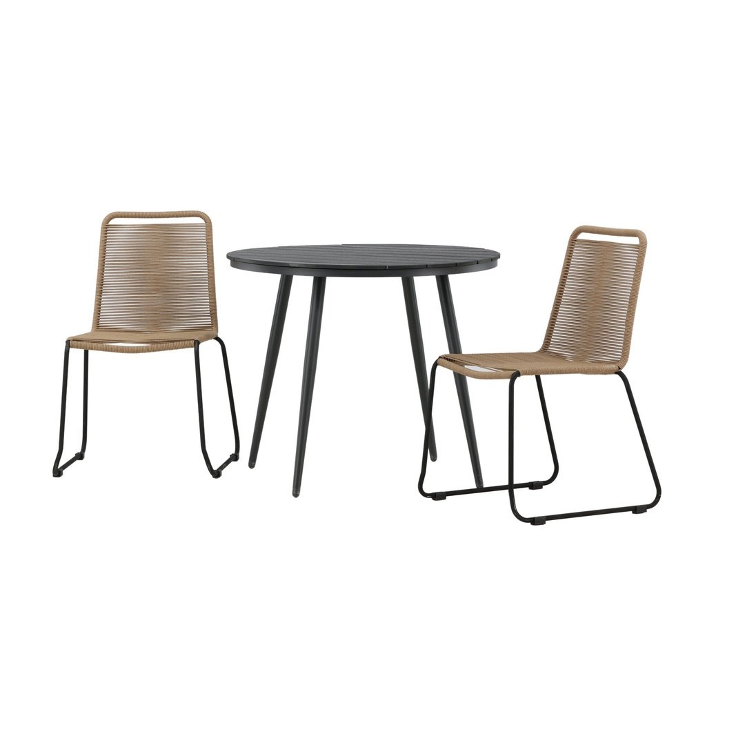 Break Spisebord Rundt 90ø + Lindos Venture Design Spisegruppe
