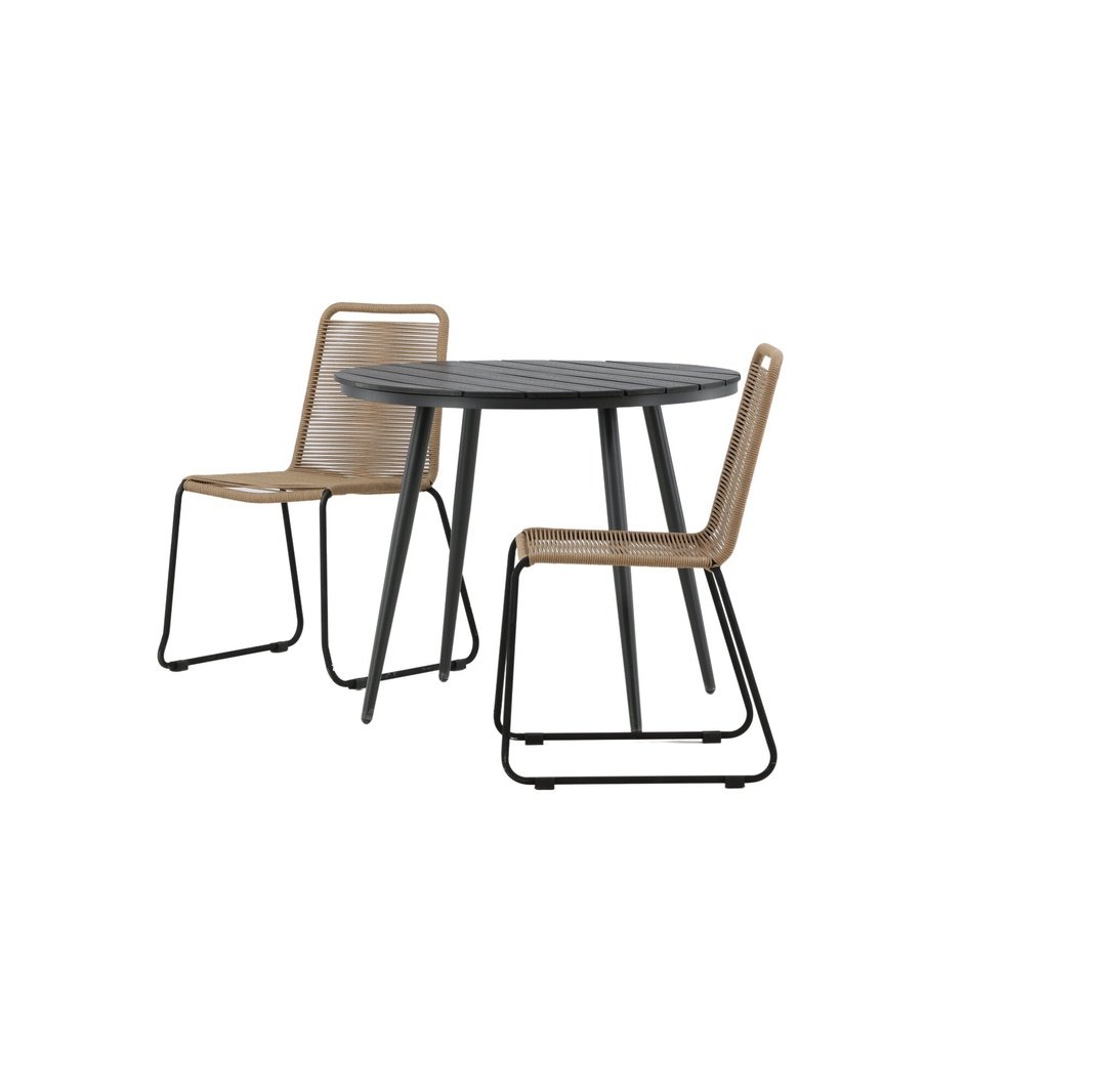 Break Spisebord Rundt 90ø + Lindos Venture Design Spisegruppe