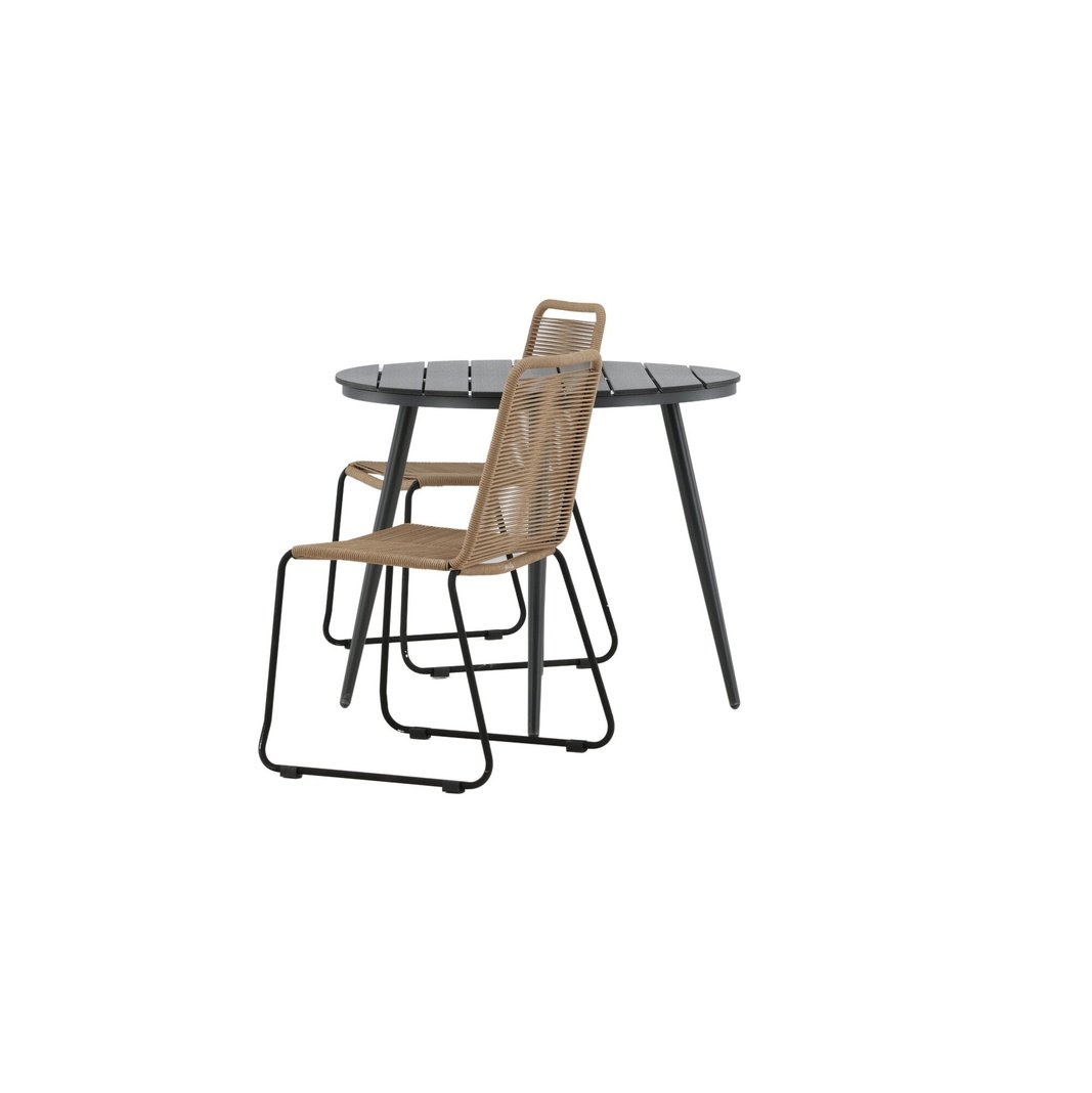 Break Spisebord Rundt 90ø + Lindos Venture Design Spisegruppe