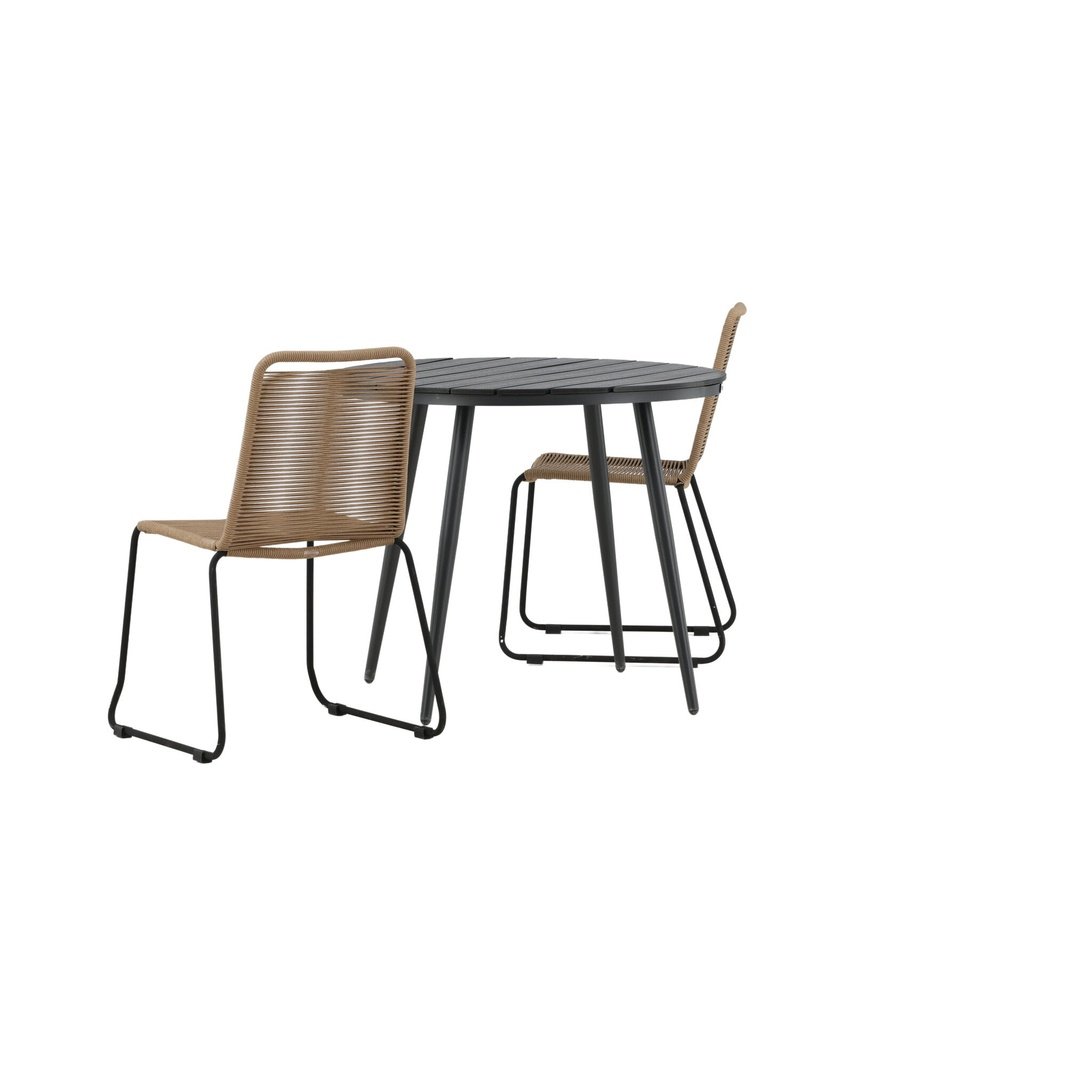 Break Spisebord Rundt 90ø + Lindos Venture Design Spisegruppe