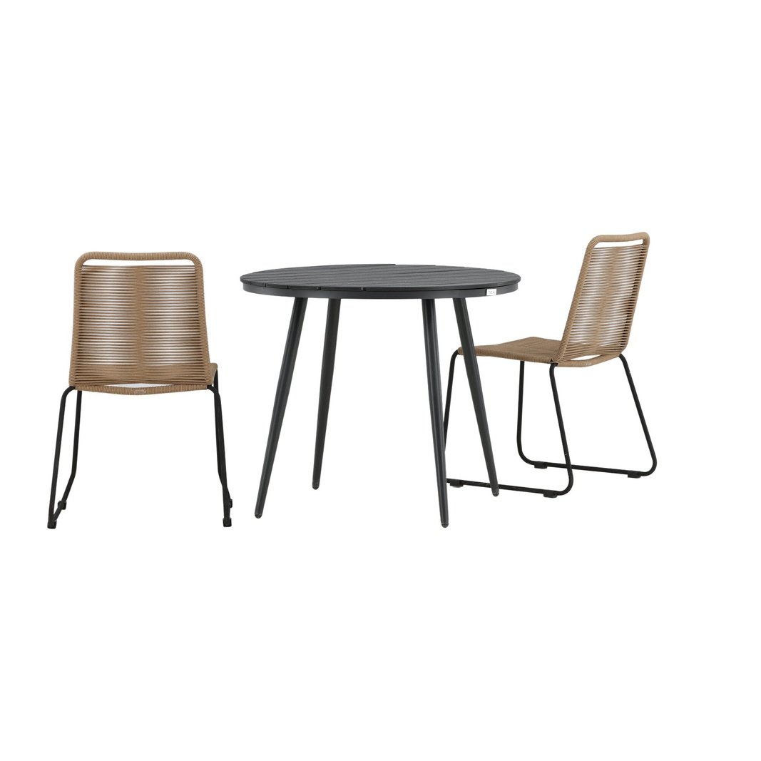 Break Spisebord Rundt 90ø + Lindos Venture Design Spisegruppe