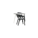 Break Spisebord Rundt 90ø + Slit spisestoler inkl. Putetrekk Venture Design Spisegruppe