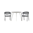 Break Spisebord Rundt 90ø + Slit spisestoler inkl. Putetrekk Venture Design Spisegruppe