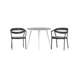 Break Spisebord Rundt 90ø + Slit spisestoler inkl. Putetrekk Venture Design Spisegruppe