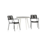 Pause Spisebord Rundt 90ø + Lindos Lenestol Venture Design Spisegruppe