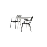 Pause Spisebord Rundt 90ø + Lindos Lenestol Venture Design Spisegruppe