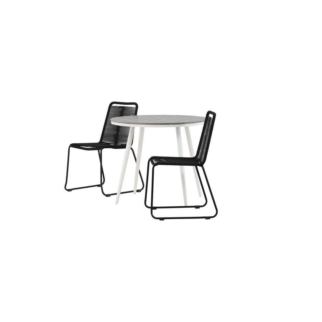 Break Spisebord Rundt 90ø + Lindos Venture Design Spisegruppe