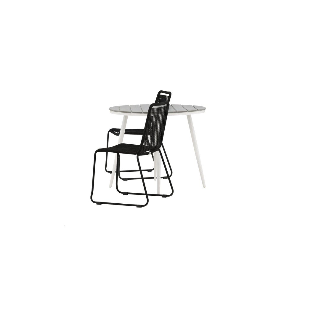 Break Spisebord Rundt 90ø + Lindos Venture Design Spisegruppe