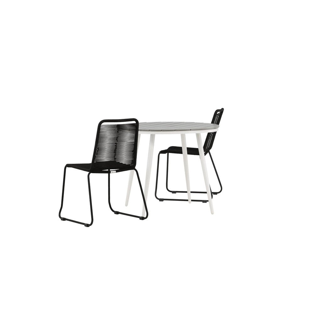 Break Spisebord Rundt 90ø + Lindos Venture Design Spisegruppe