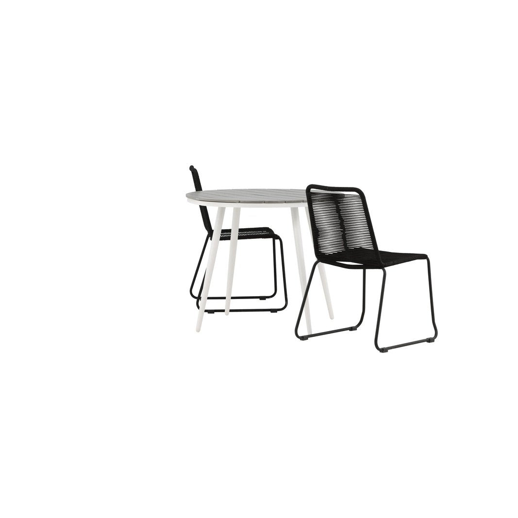 Break Spisebord Rundt 90ø + Lindos Venture Design Spisegruppe