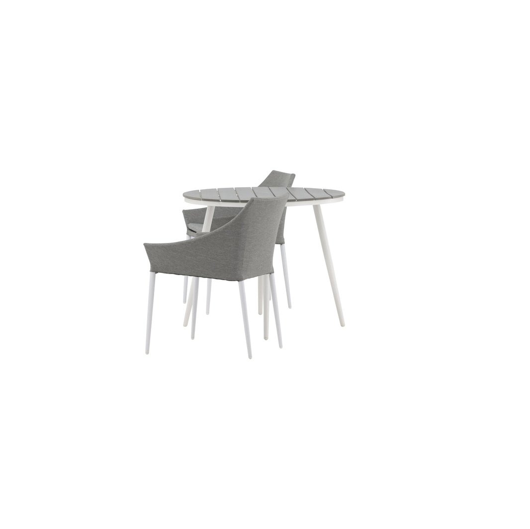 Break Spisebord Rundt 90ø + Spoga spisestoler Venture Design Spisegruppe