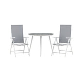 Break Spisebord Rundt 90ø + Break stoler Venture Design Spisegruppe