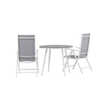 Break Spisebord Rundt 90ø + Break stoler Venture Design Spisegruppe