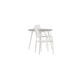 Pause Spisebord Rundt 90ø + Santorini Armstol Venture Design Spisegruppe