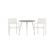 Pause Spisebord Rundt 90ø + Santorini Armstol Venture Design Spisegruppe