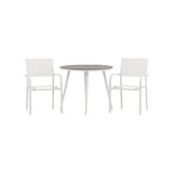 Pause Spisebord Rundt 90ø + Santorini Armstol Venture Design Spisegruppe
