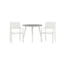 Pause Spisebord Rundt 90ø + Santorini Armstol Venture Design Spisegruppe