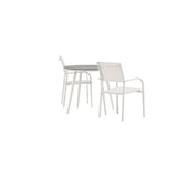 Pause Spisebord Rundt 90ø + Santorini Armstol Venture Design Spisegruppe
