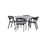 Pause Spisebord Rundt 120ø + Spalte spisestoler inkl. Puter Venture Design Spisegruppe