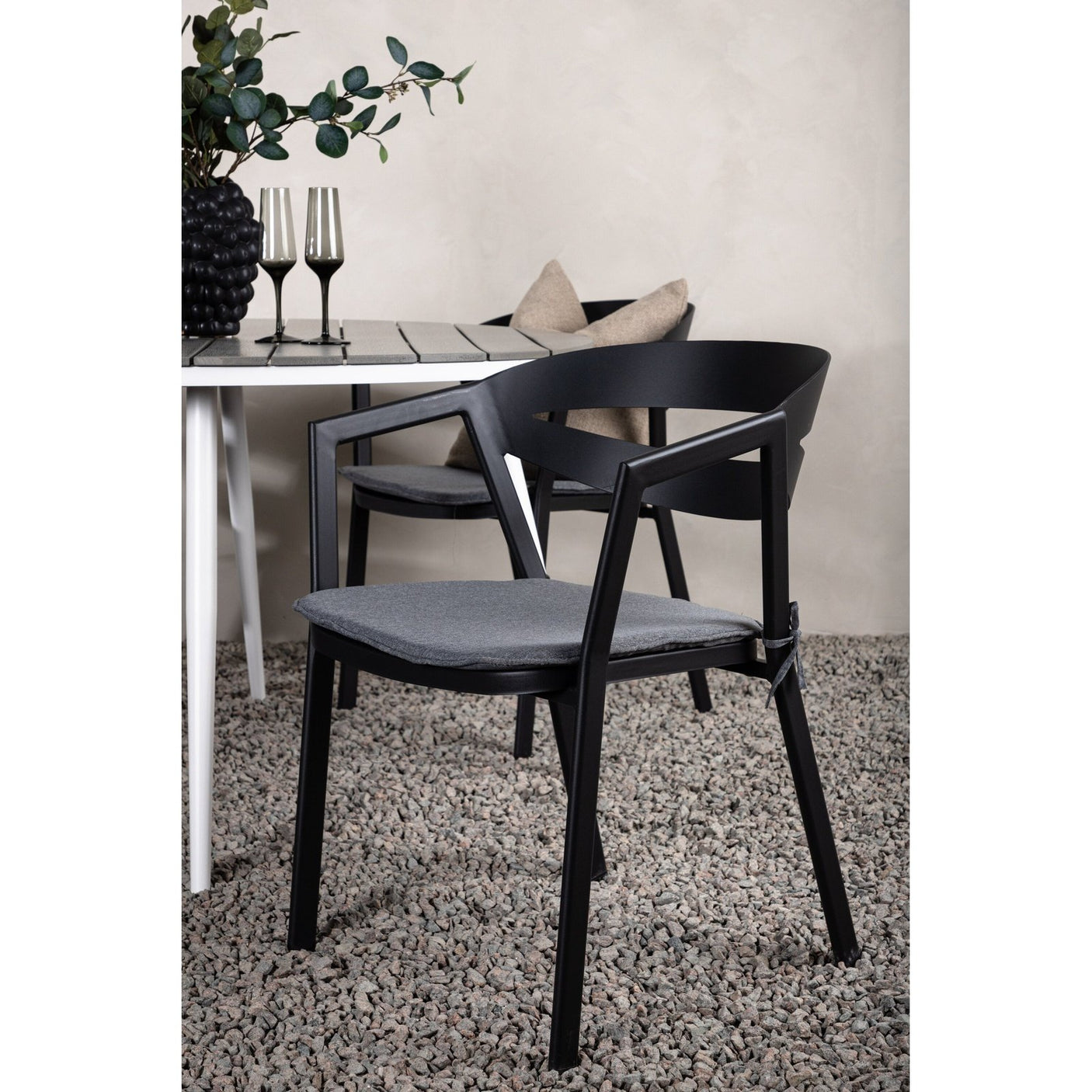 Pause Spisebord Rundt 120ø + Spalte spisestoler inkl. Puter Venture Design Spisegruppe