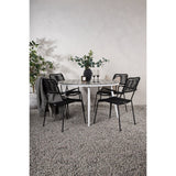 Pause Spisebord Rundt 120ø + Lindos Lenestol Venture Design Spisegruppe