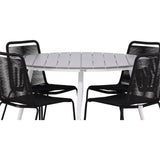 Pause Spisebord Rundt 120ø + Lindos Venture Design Spisegruppe