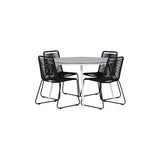 Pause Spisebord Rundt 120ø + Lindos Venture Design Spisegruppe