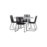 Pause Spisebord Rundt 120ø + Lindos Venture Design Spisegruppe