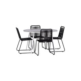 Pause Spisebord Rundt 120ø + Lindos Venture Design Spisegruppe