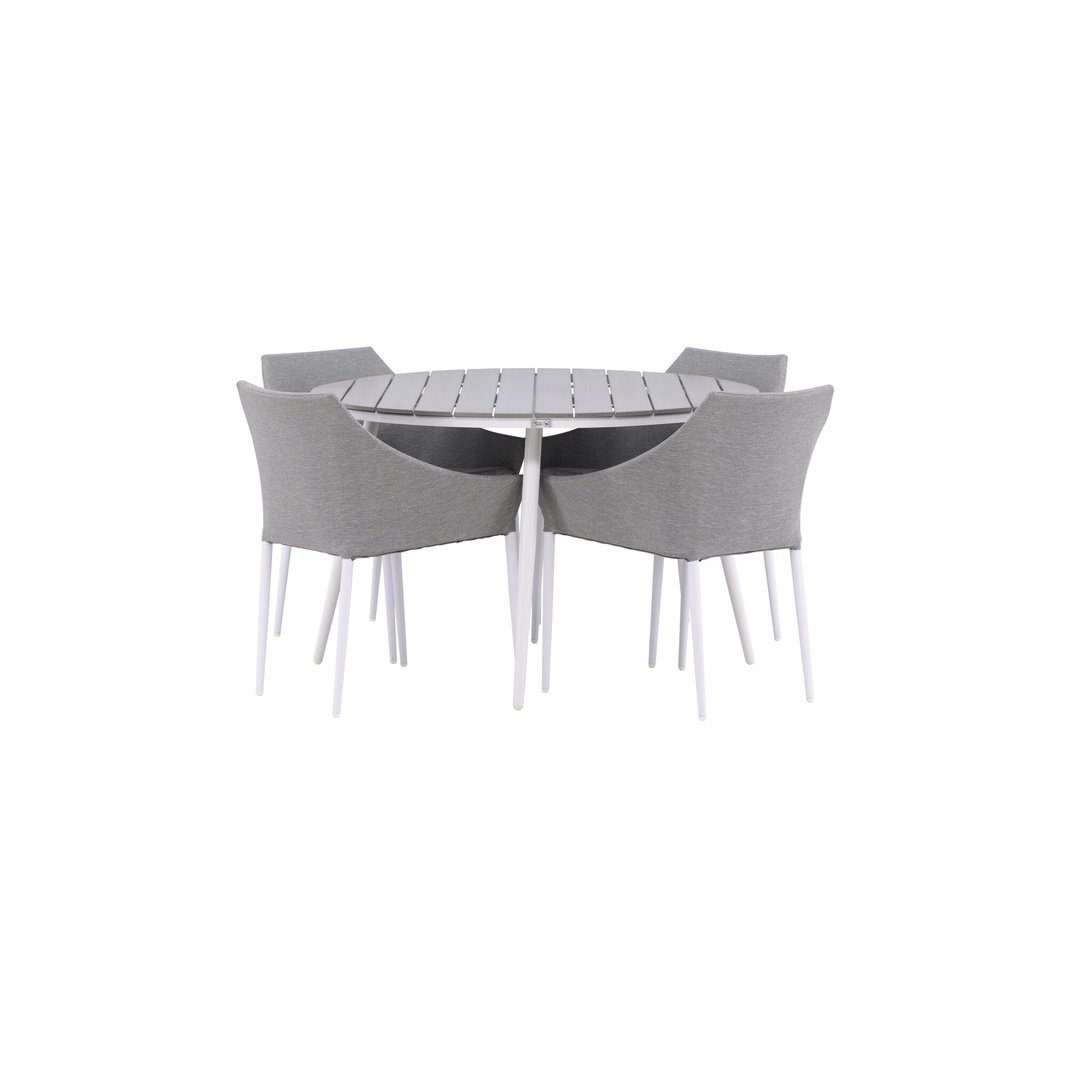Break Spisebord Rundt 120ø + Spoga spisestoler Venture Design Spisegruppe