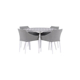 Break Spisebord Rundt 120ø + Spoga spisestoler Venture Design Spisegruppe