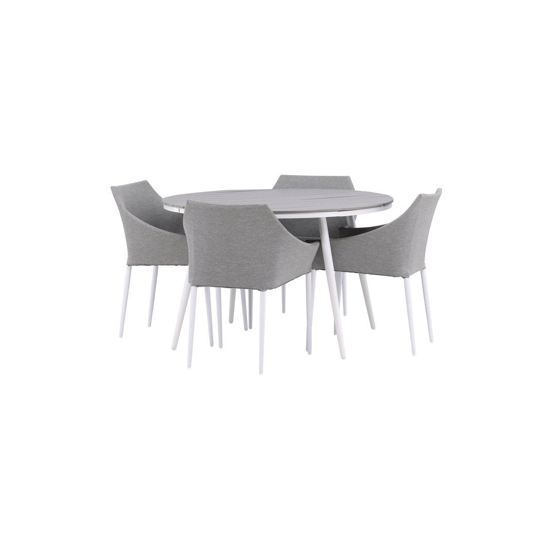Break Spisebord Rundt 120ø + Spoga spisestoler Venture Design Spisegruppe