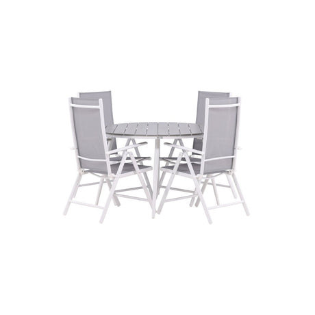 Break Spisebord Rundt 120ø + Break stoler Venture Design Spisegruppe
