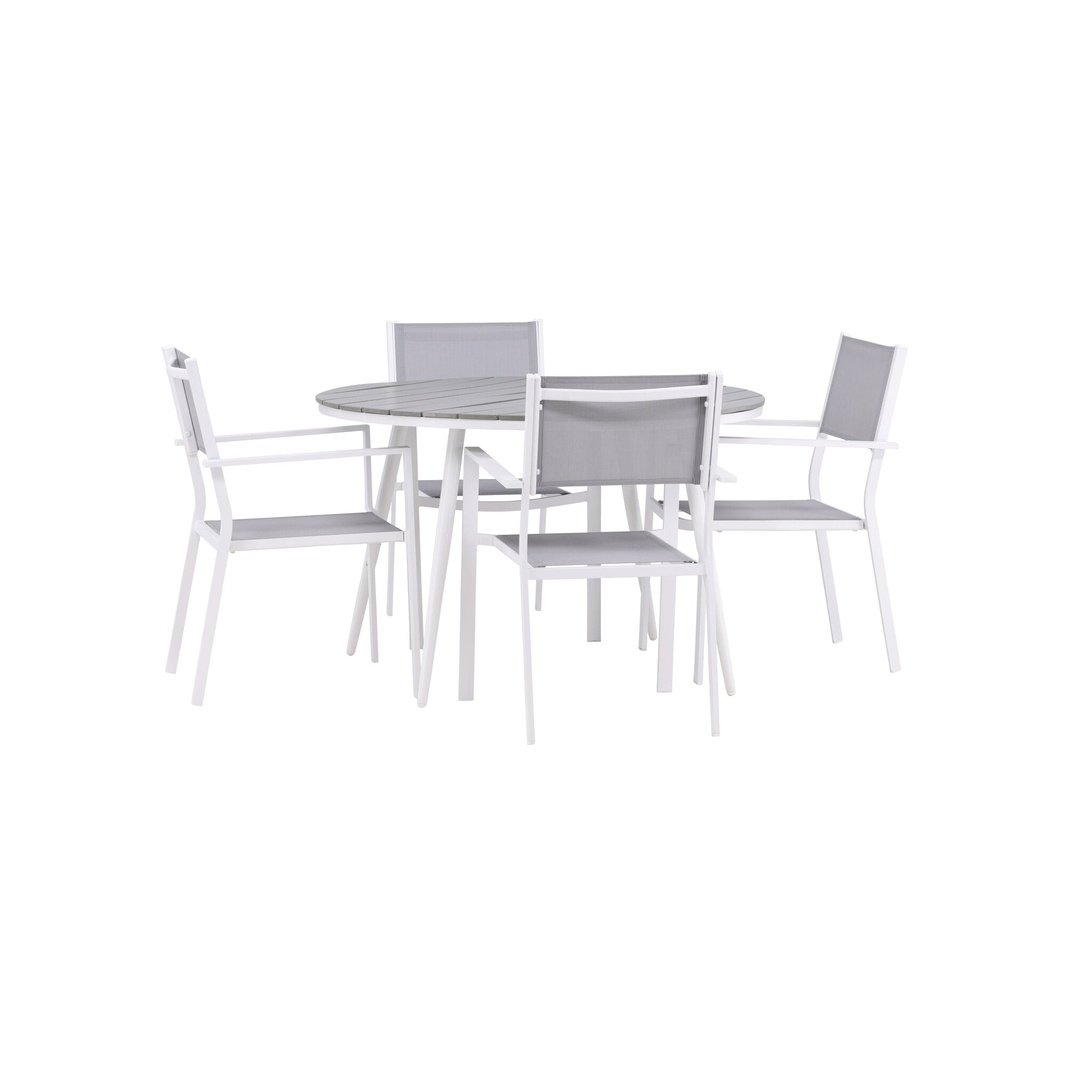 Pause Spisebord Rundt 120ø + Copacabana Venture Design Spisegruppe