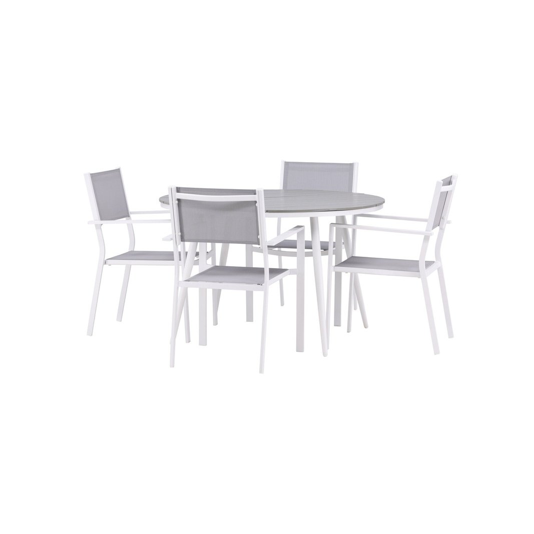Pause Spisebord Rundt 120ø + Copacabana Venture Design Spisegruppe