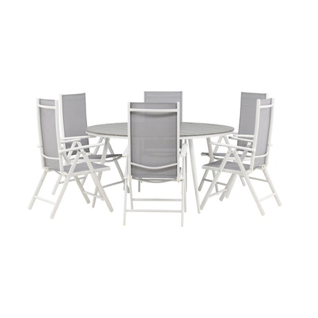 Break Spisebord Rundt 150ø + Break stoler Venture Design Spisegruppe