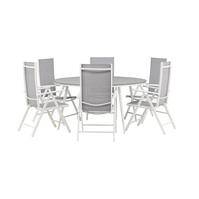 Break Spisebord Rundt 150ø + Break stoler Venture Design Spisegruppe