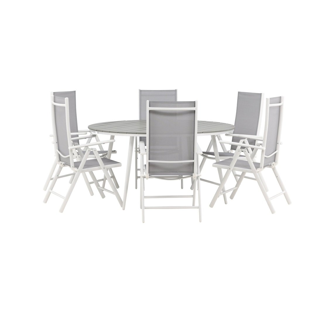 Break Spisebord Rundt 150ø + Break stoler Venture Design Spisegruppe