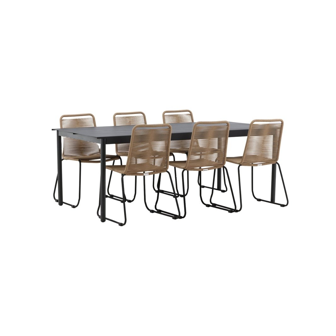 Modena Spisebord 200*100cm + Lindos Venture Design Spisegruppe