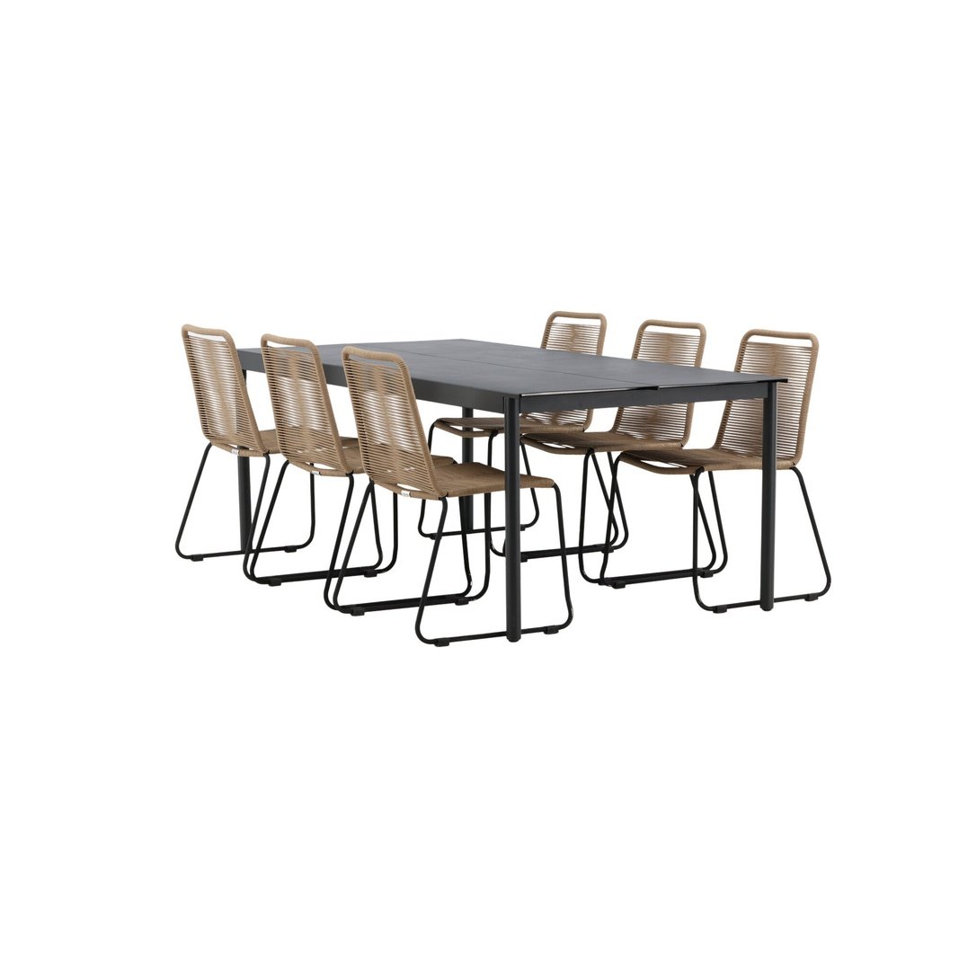 Modena Spisebord 200*100cm + Lindos Venture Design Spisegruppe