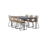 Modena Spisebord 200*100cm + Lindos Venture Design Spisegruppe
