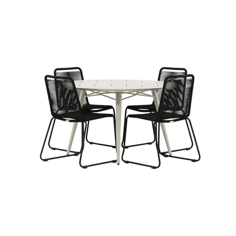 Lina spisebord Rund 120 cm + Lindos Venture Design Spisegruppe
