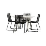Lina spisebord Rund 120 cm + Lindos Venture Design Spisegruppe