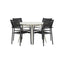 Lina Spisebord Rund 120 cm + Santorini Armstol Venture Design Spisegruppe